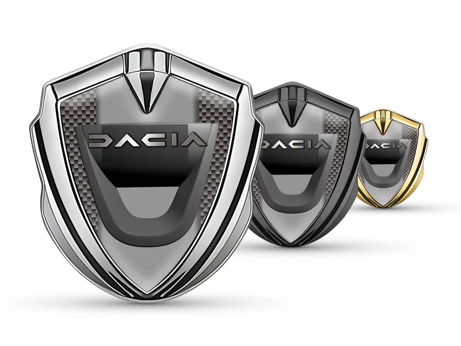 Dacia Silicone Emblema Badge Stile Minimal Uni-Size